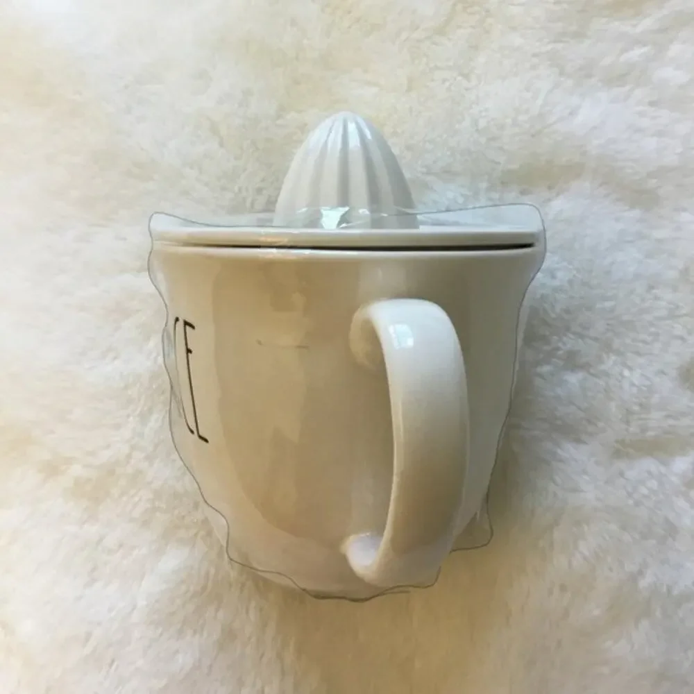 Rae Dunn White JUICE Ceramic Juicer